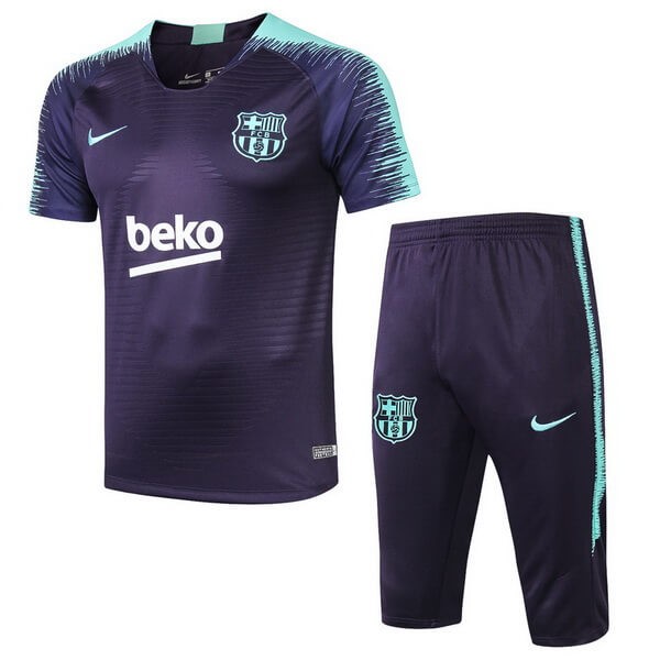 Entrenamiento Barcelona Conjunto Completo 2018-19 Azul Verde